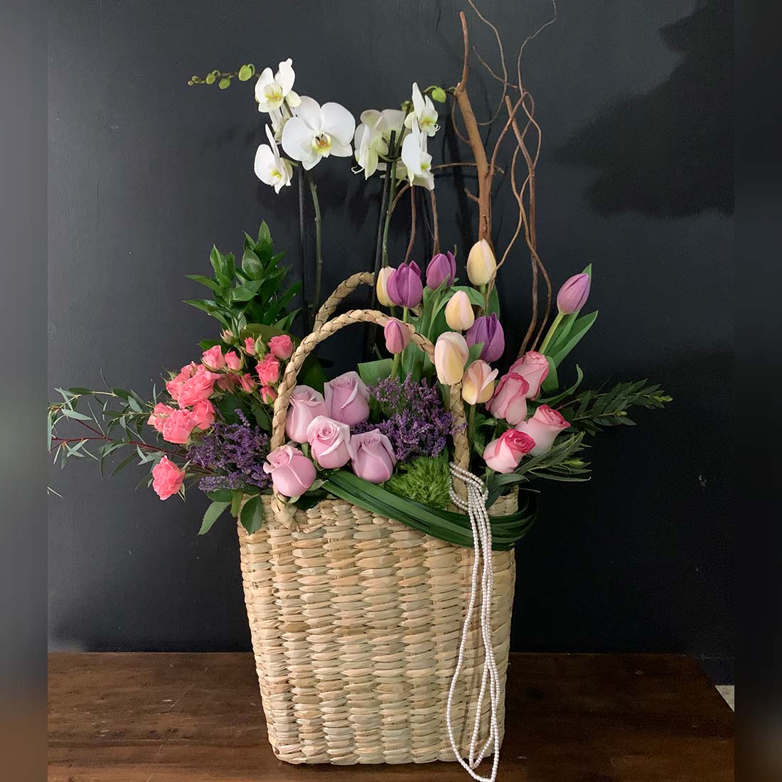 Plantas de orquídea con flores finas