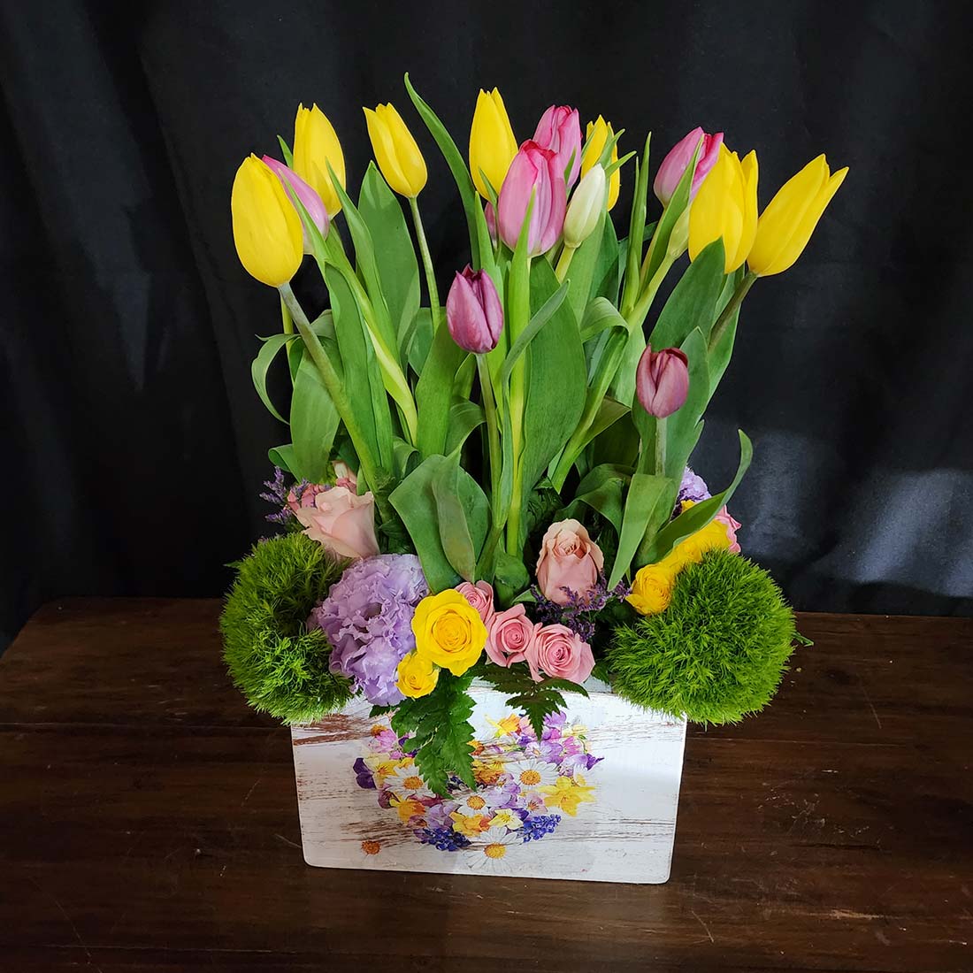 Diseño con tulipanes