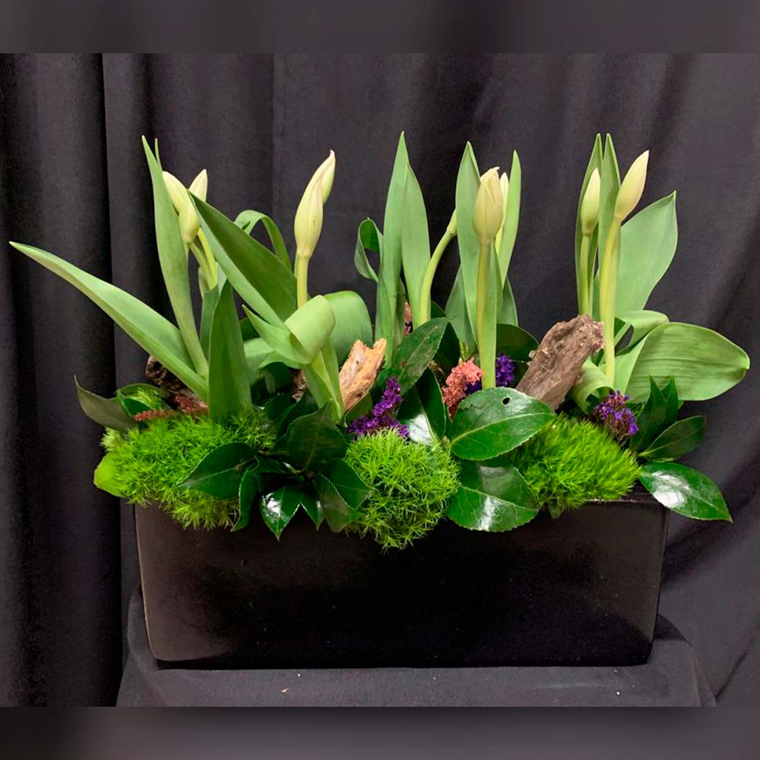 DIseño con  10  tulipanes