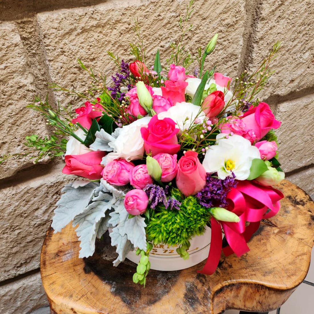 Diseño con flores mixtas