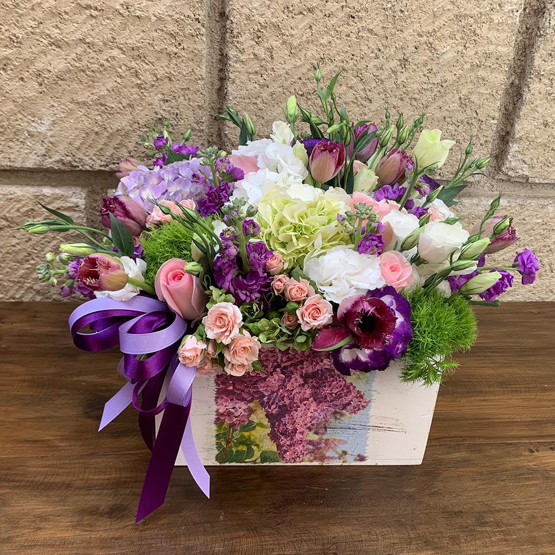 Diseño con flores finas