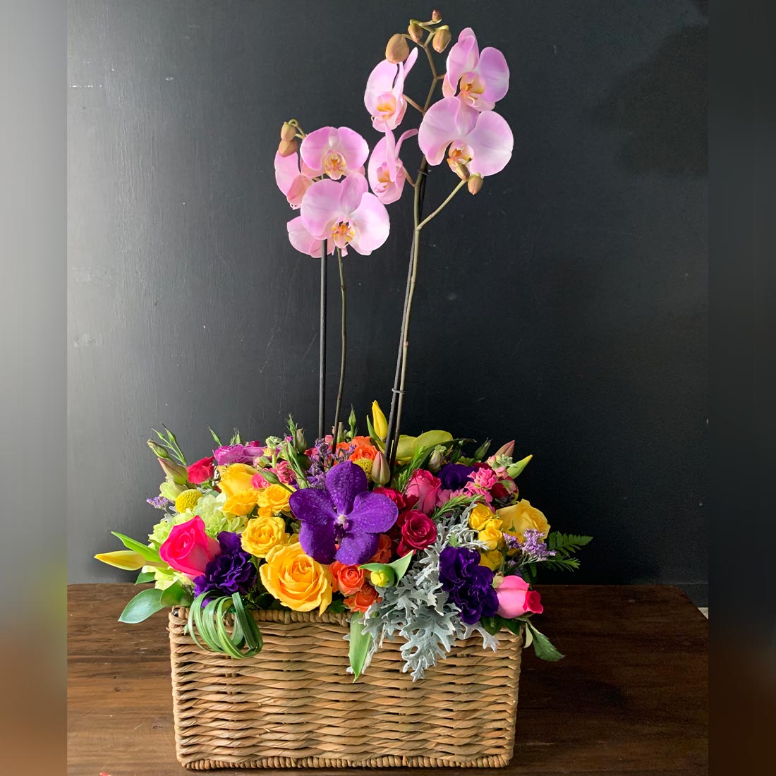 Diseño con flores finas